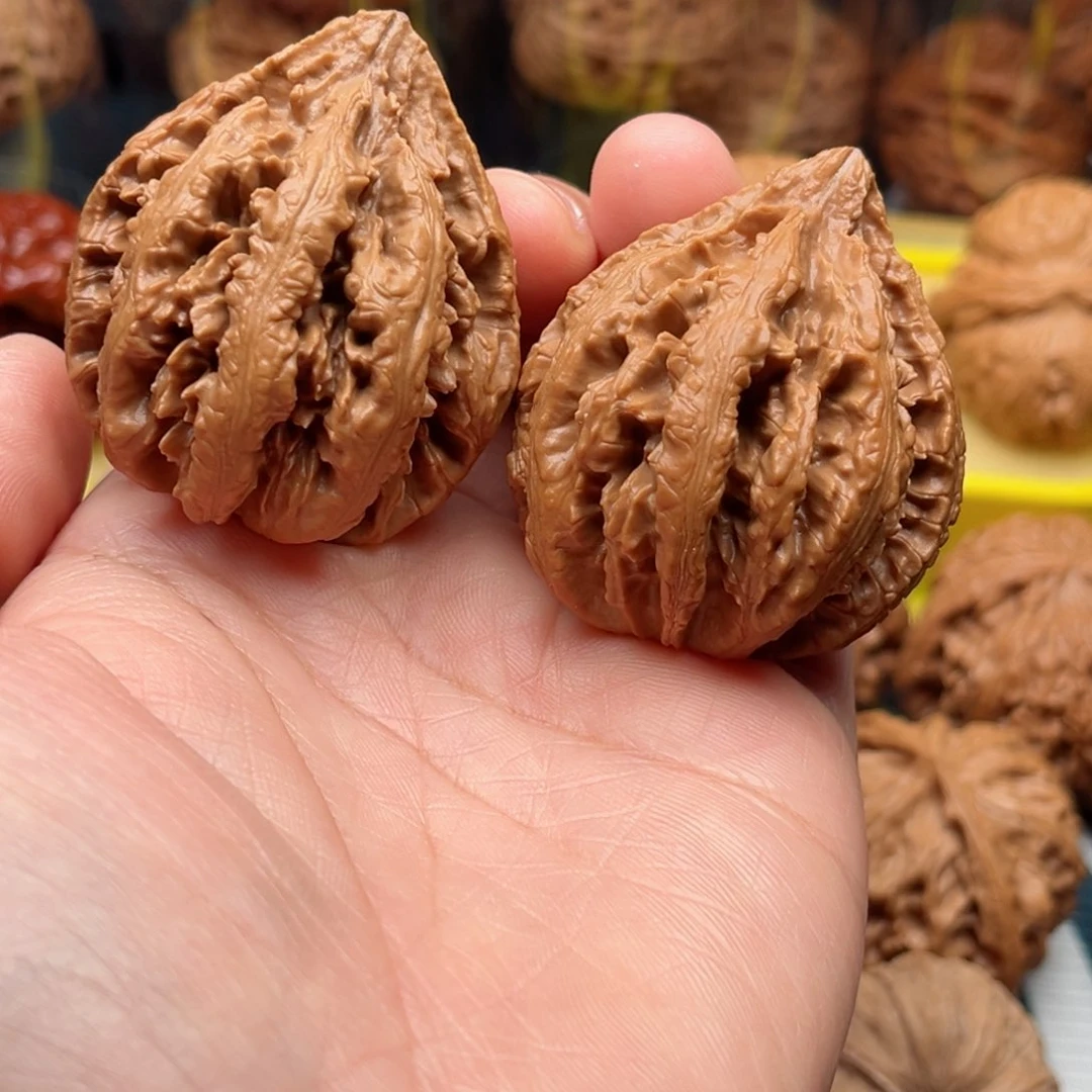 【闪购商品】桃木文玩核桃手把件40陕西霸王龙