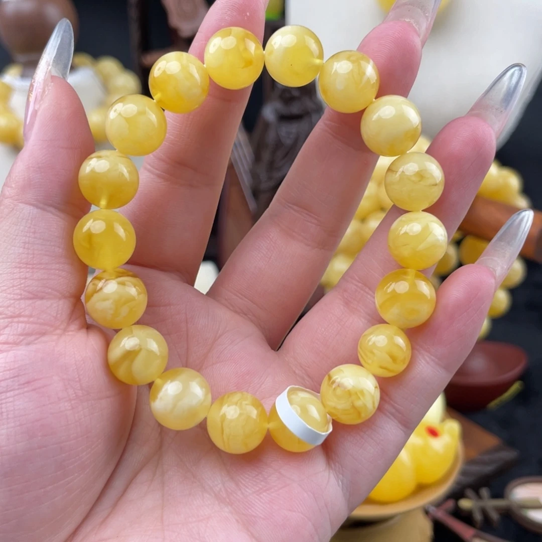 琥珀未镶嵌裸石满蜡虎皮11➕微瑕