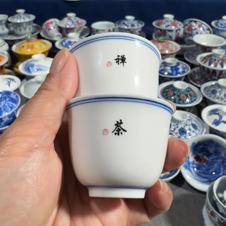 景德镇手工手绘杯