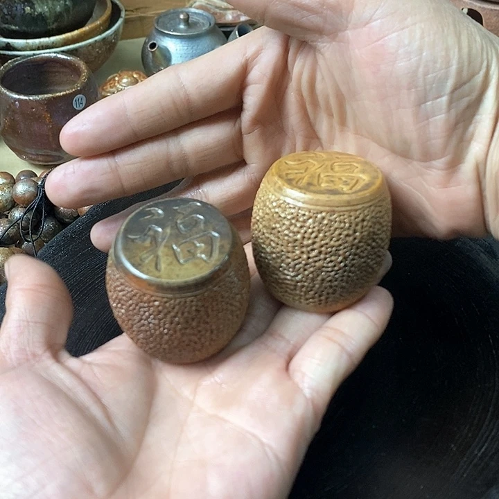 杯随**愿手工粗陶、柴烧茶器