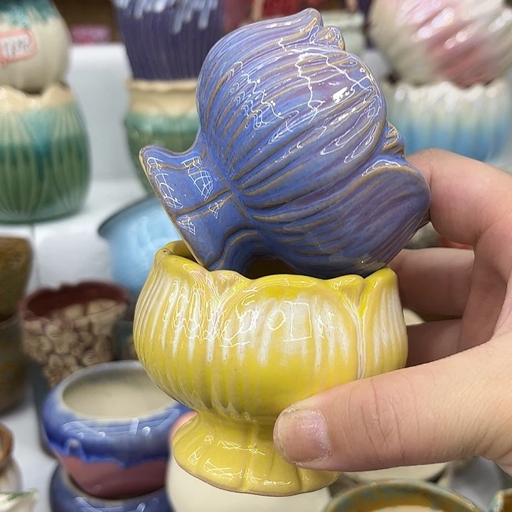 福利品9.99包邮陶瓷花盆