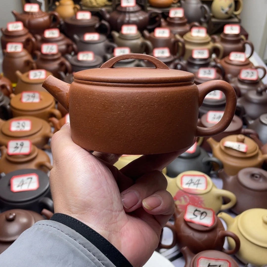 紫砂茶壶宜兴紫砂半手工