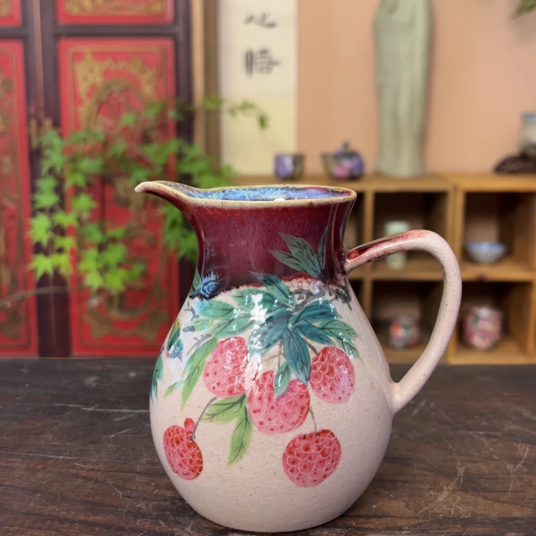 柴烧手工手绘陶瓷