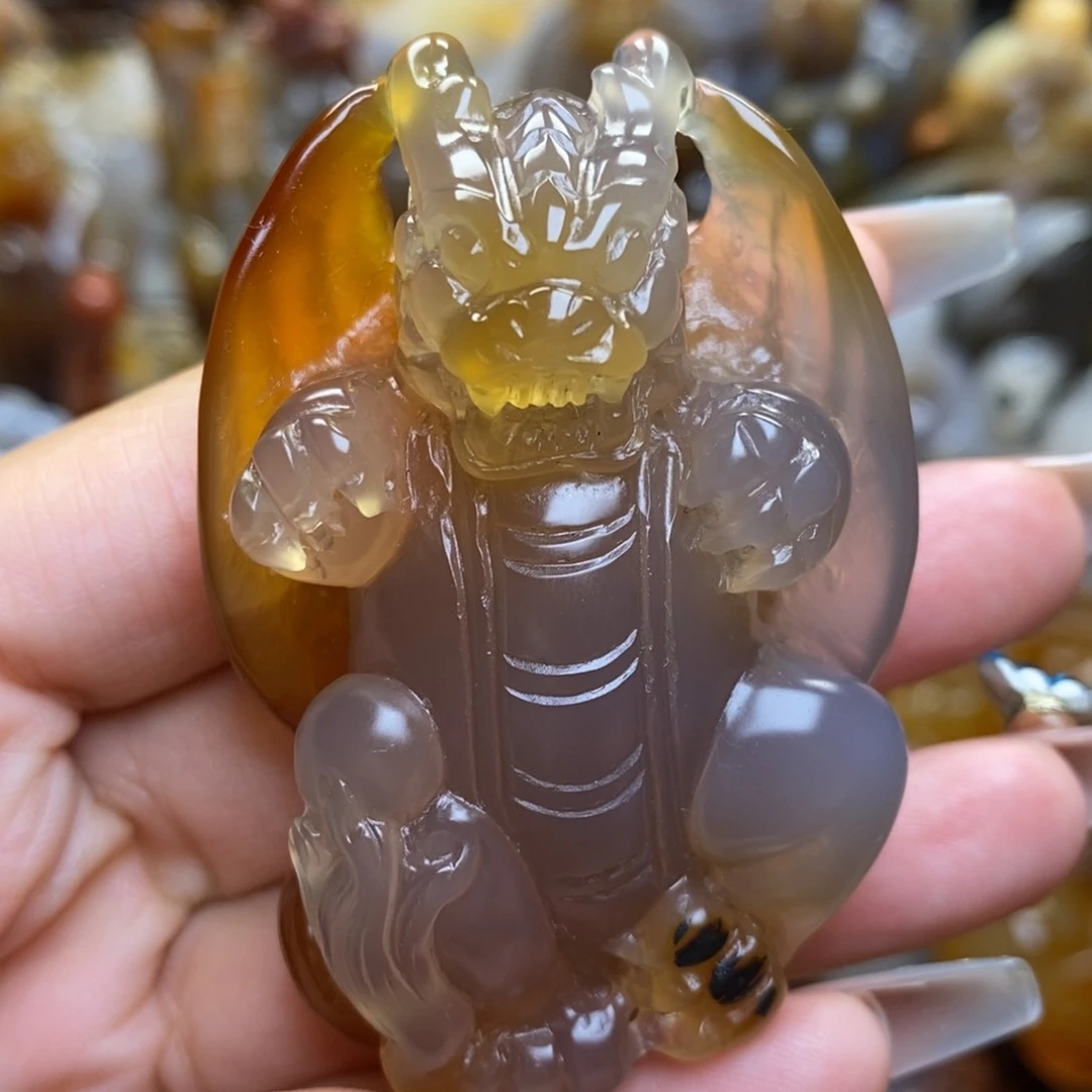 玛瑙/玉髓把件未镶嵌