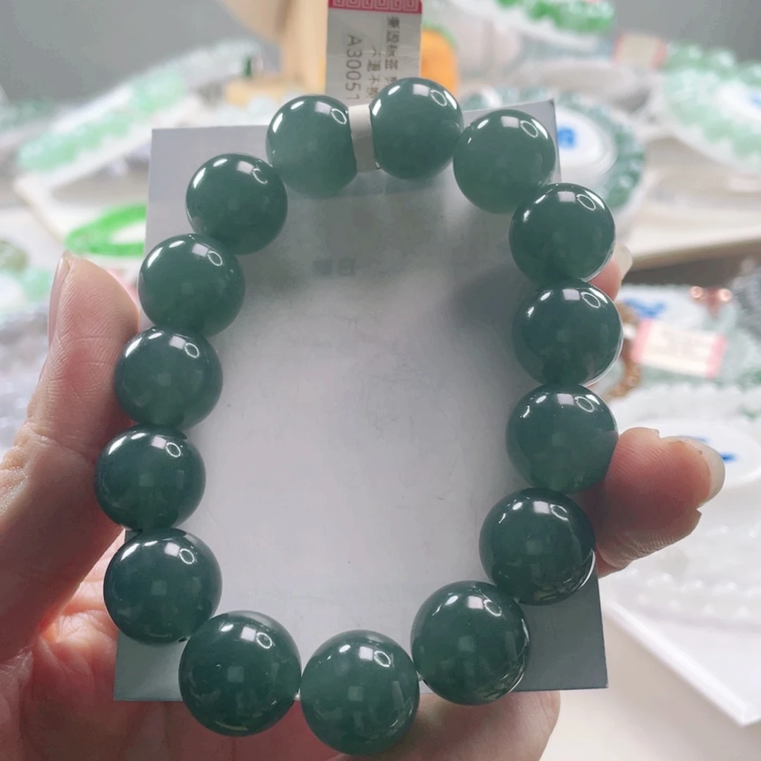 Y***x翡翠未镶嵌手链手串14