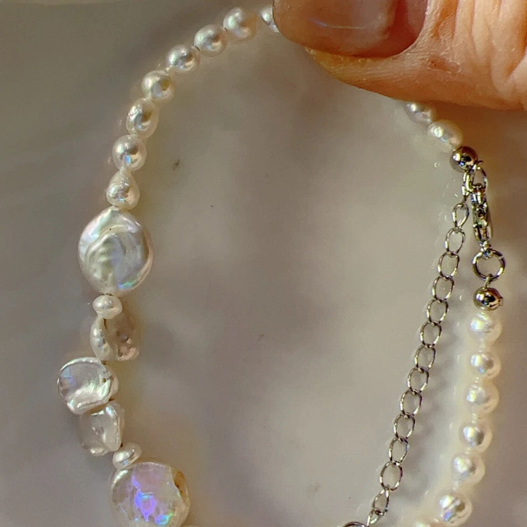 合金手绳淡水珍珠