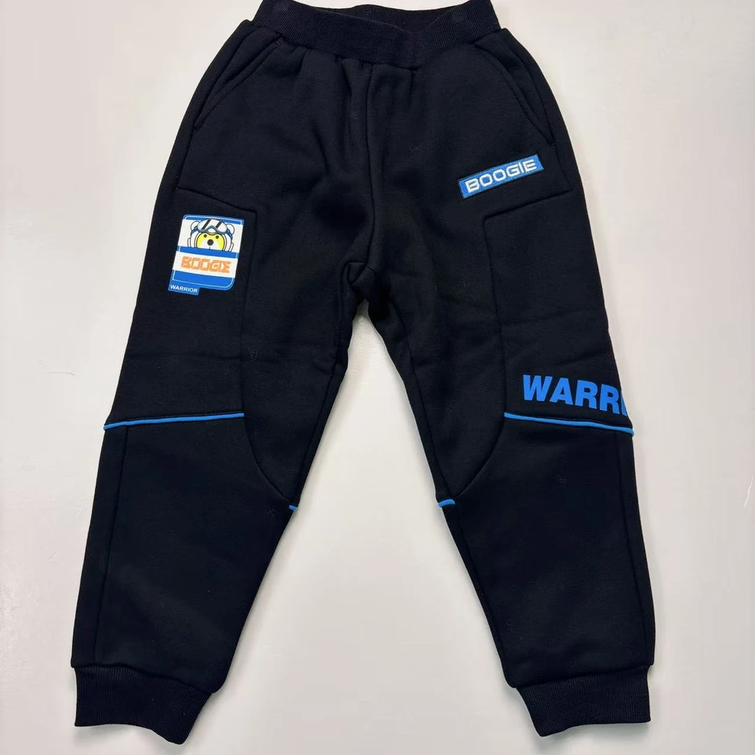 卜吉熊活动新款潮酷痞帅儿童男女童装加绒保暖气质时尚长裤（110）