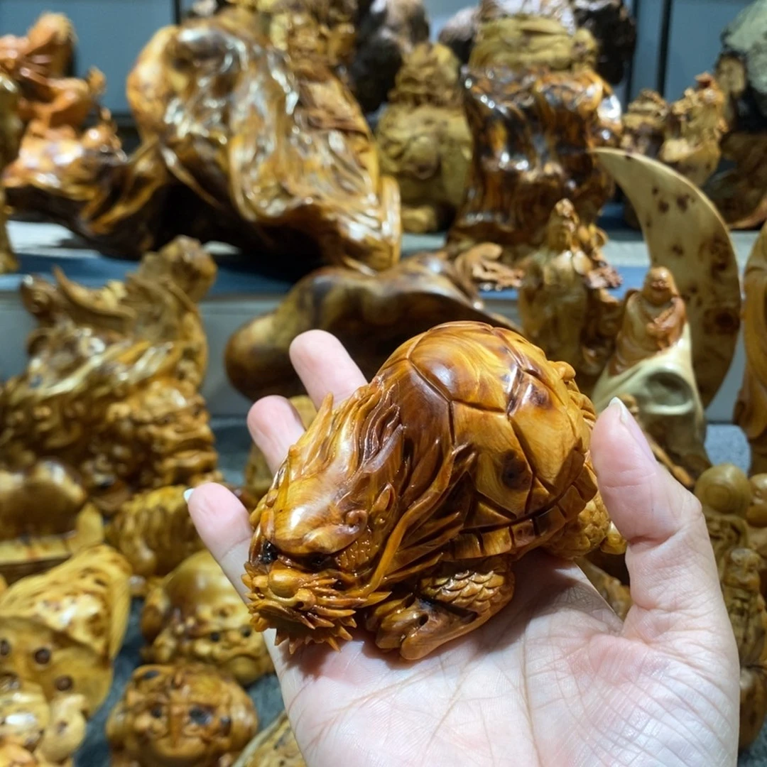 *****木崖柏工艺品龙龟