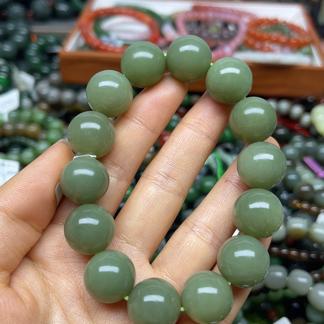 和田玉未镶嵌手链