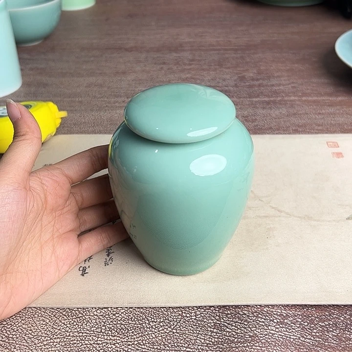 龙泉云间青瓷小米茶器