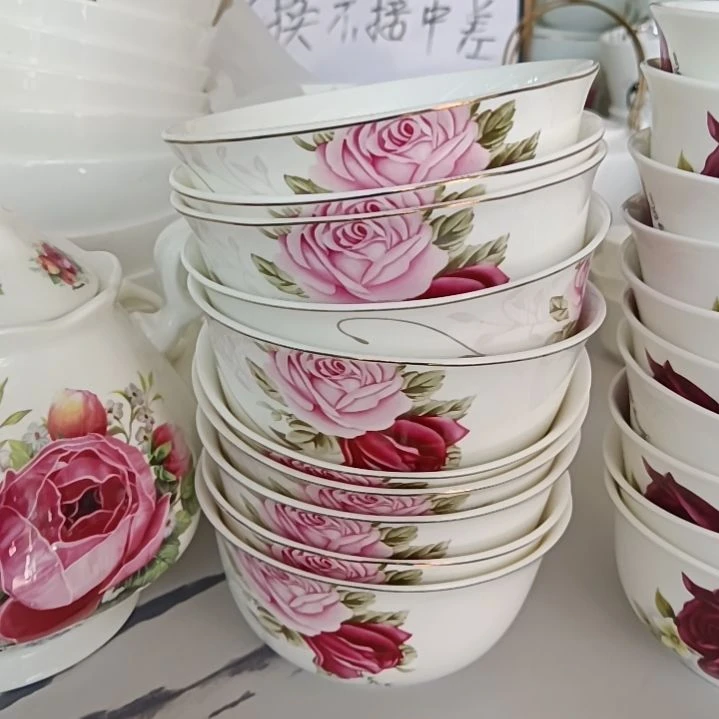 10只装骨质瓷口径11.4厘米饭碗