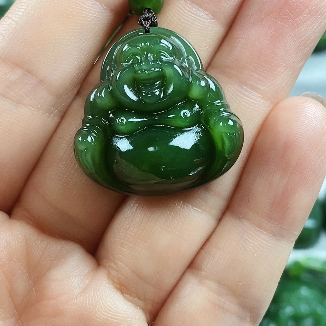 颈饰未镶嵌和田玉（碧玉）27mm