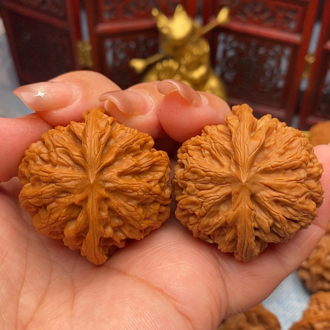 文玩核桃把件40.5精品苹果园