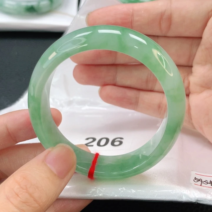 翡翠手镯未镶嵌贵妃54.5