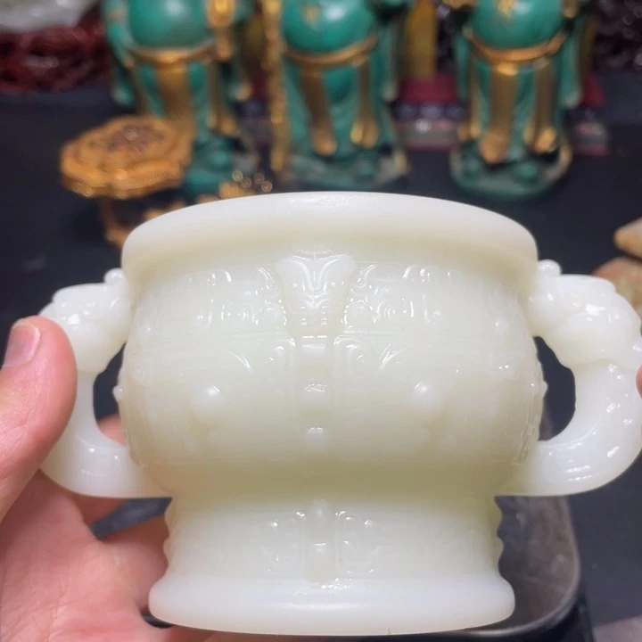 透***明和田玉未镶嵌挂件00000000000