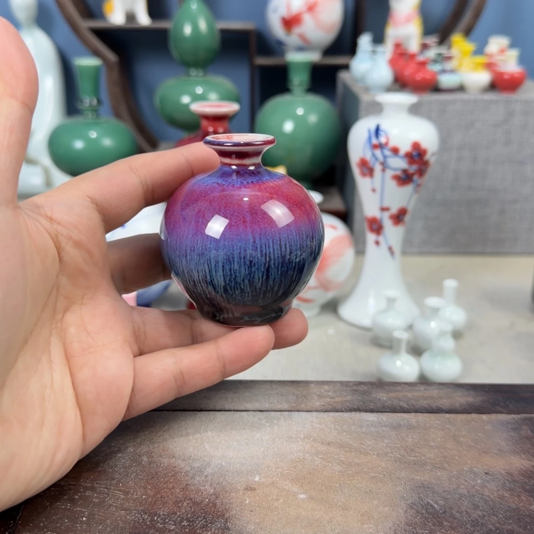陶瓷手工小花器摆件