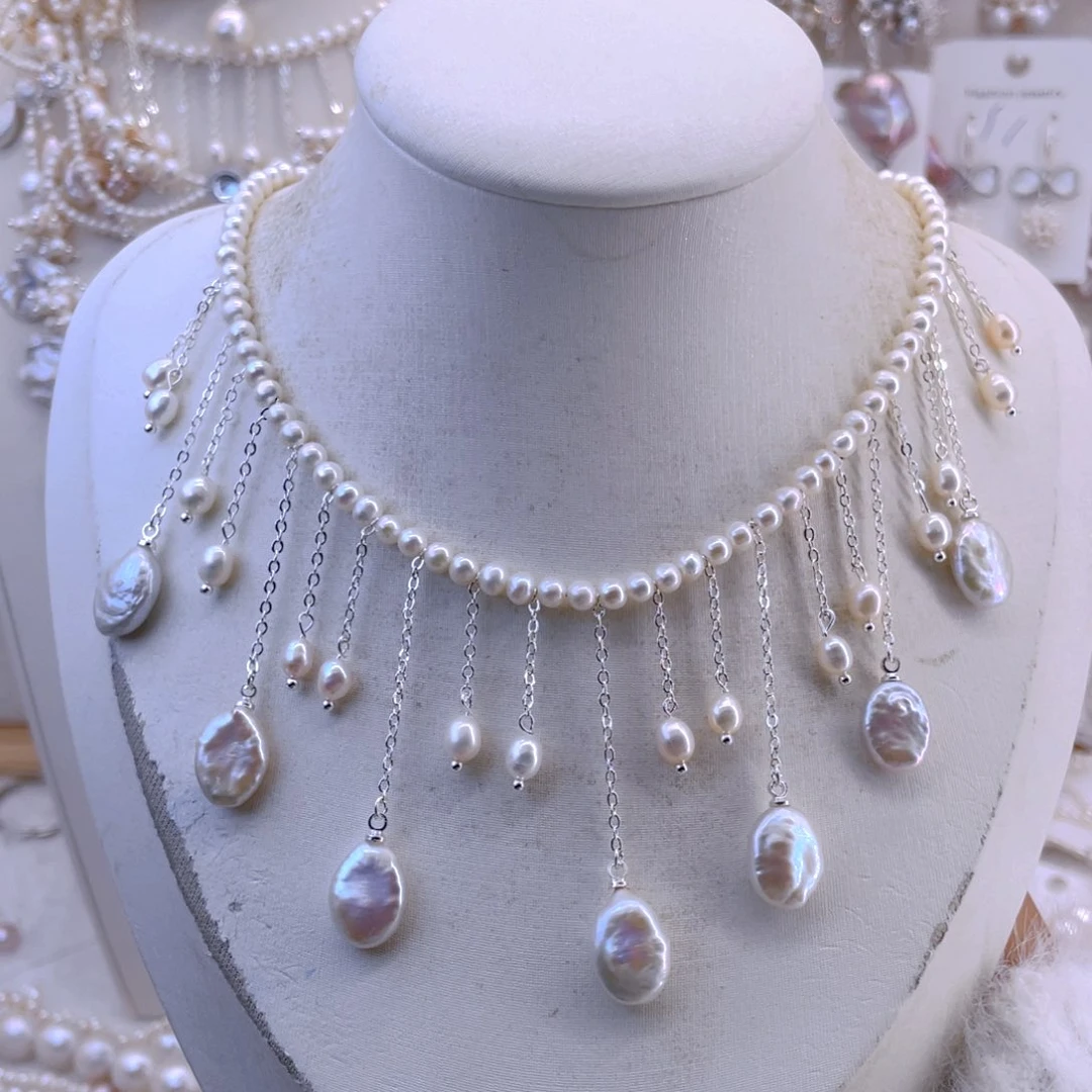 未镶嵌耳饰淡水珍珠