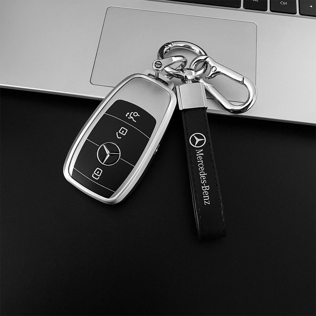 奔驰钥匙套新e300l glc gle高级感a200l c260l glb220铝合金壳扣