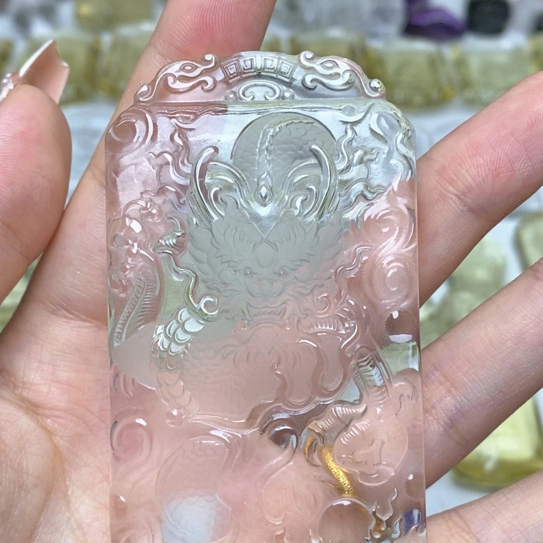 吊坠(不含链)未镶嵌水晶龙牌吊坠