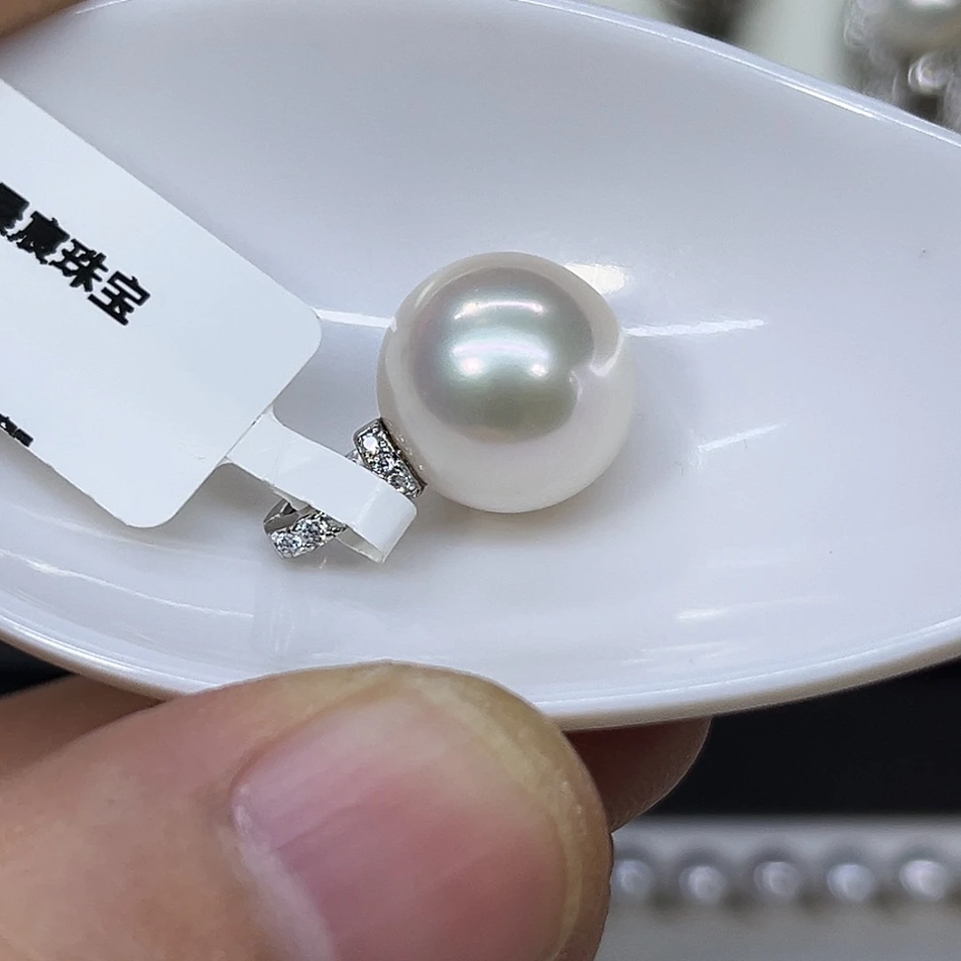 淡水珍珠颈饰银S925镶嵌