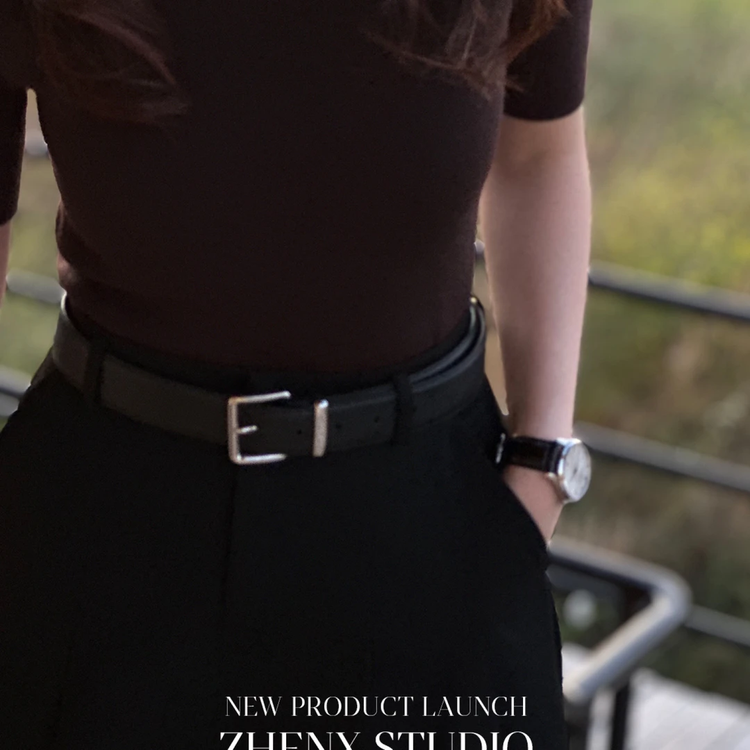 ZHENXI【腰带】高个子穿搭miu金属腰带25QDFZ0462