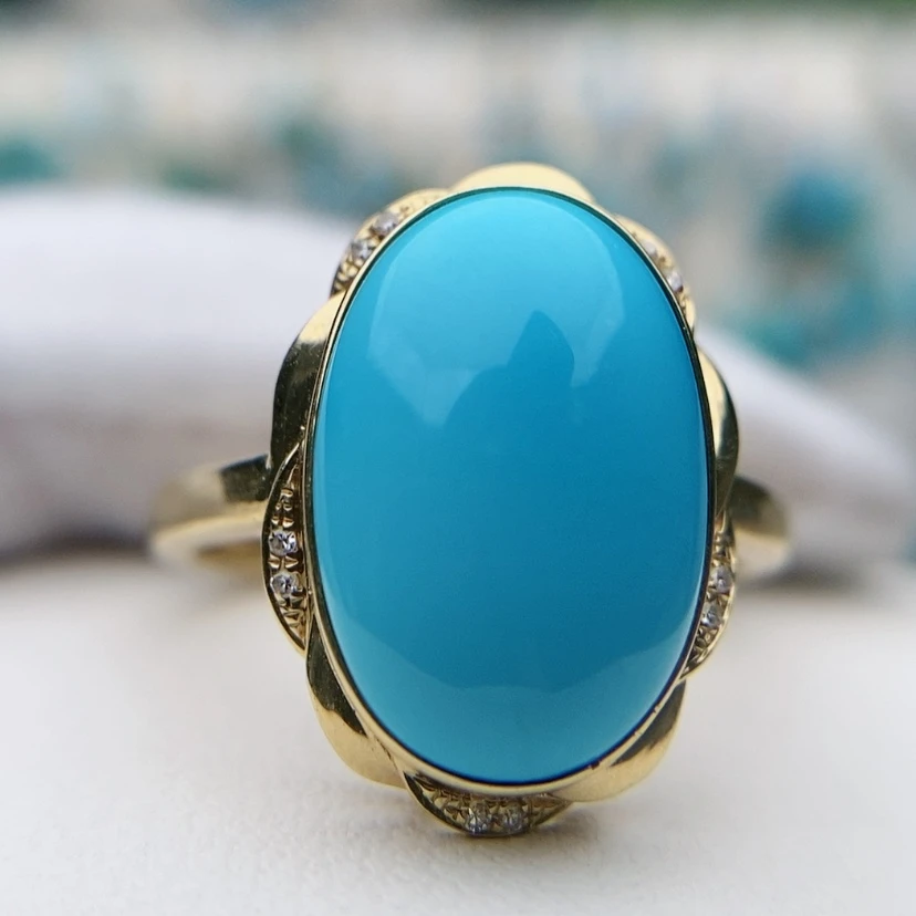 【闪购商品】绿松石配饰18K金镶嵌