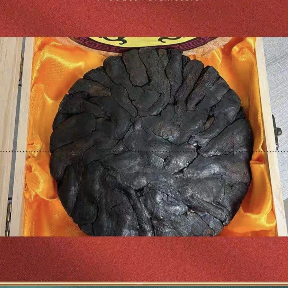 缅甸黑高丽参饼煮水煲汤泡酒食材干货