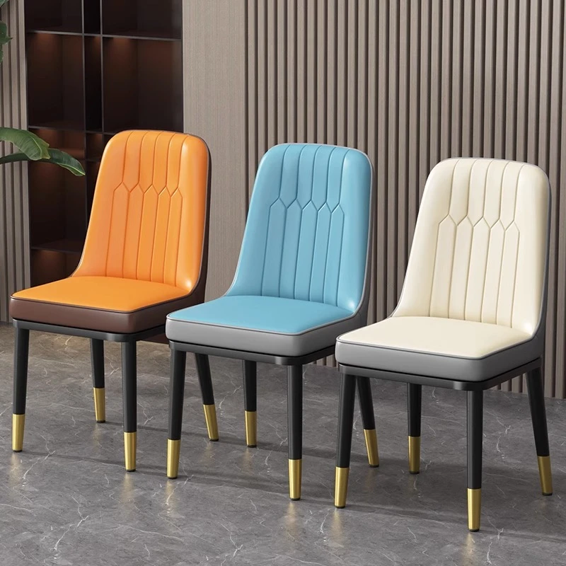 餐椅现代轻奢靠背椅子北欧餐桌休闲椅咖啡酒店椅简约家用加厚凳子