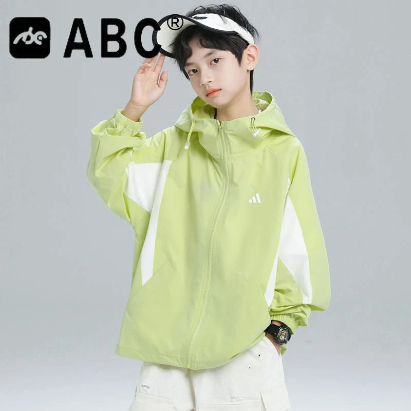 ABC男童夏装防晒衣外套2025中大儿童男孩夏季薄款防晒服空调服潮