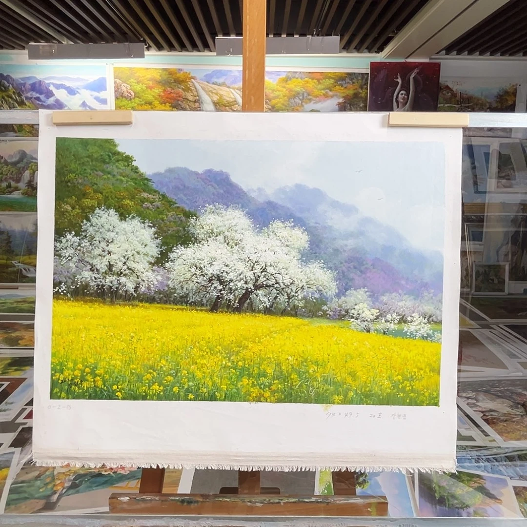 油画朝鲜艺术家油画作品