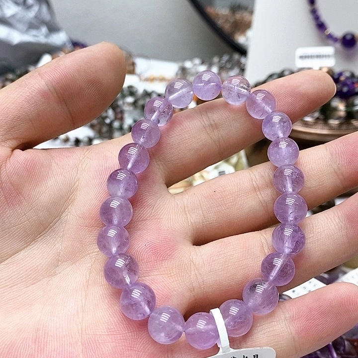 水晶手链未镶嵌薰衣草9mm