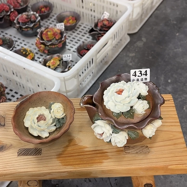 山泉造物手工制作柴烧434一套