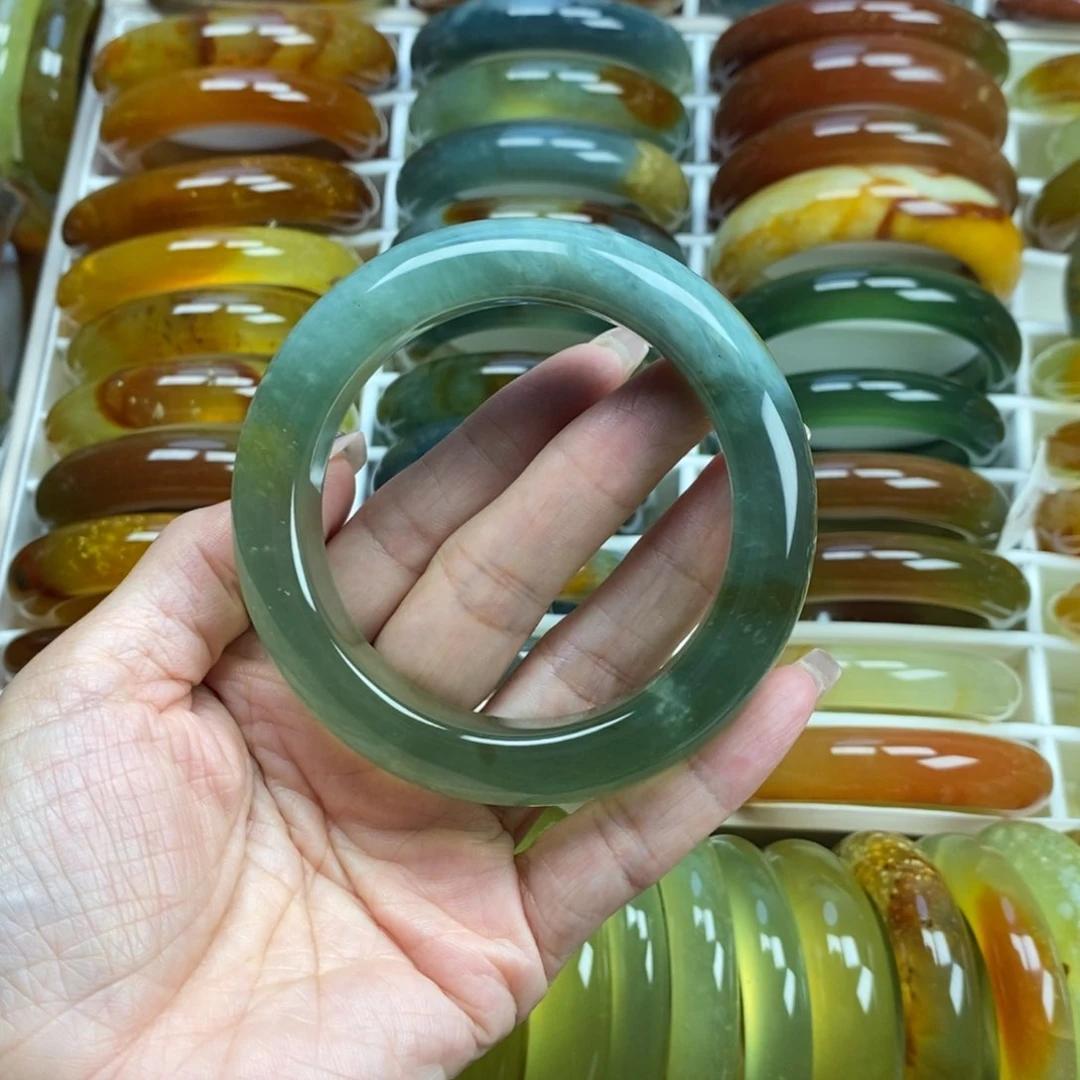 未镶嵌蛇纹石玉手镯60