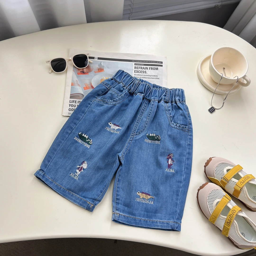 2025夏季新款儿童宽小恐龙短裤BMX0705