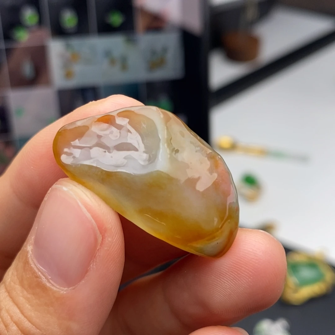 定制翡翠未镶嵌     可以做 时光珠