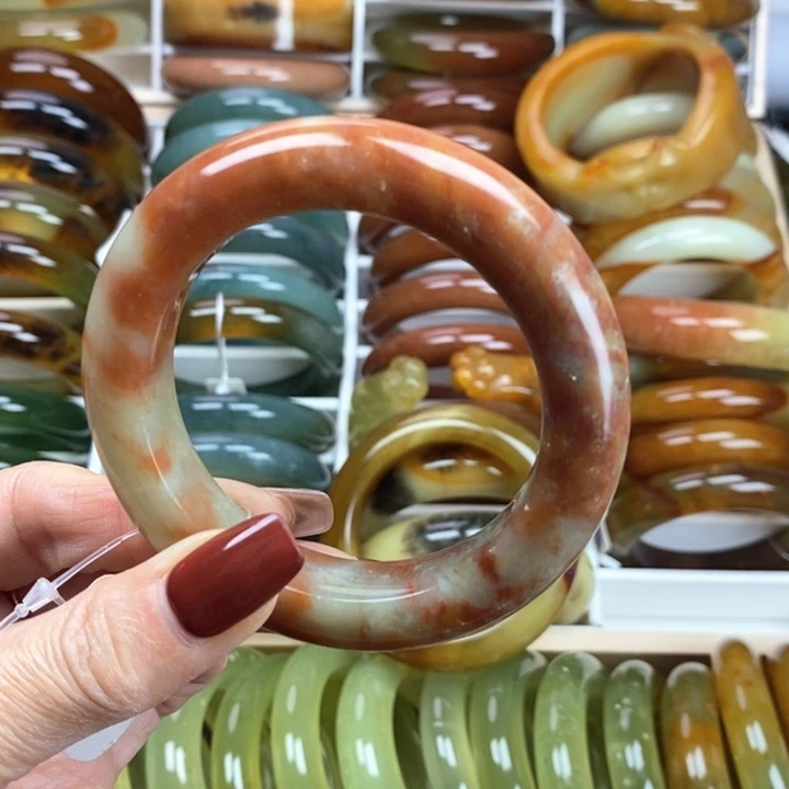 蛇纹石玉手镯未镶嵌54