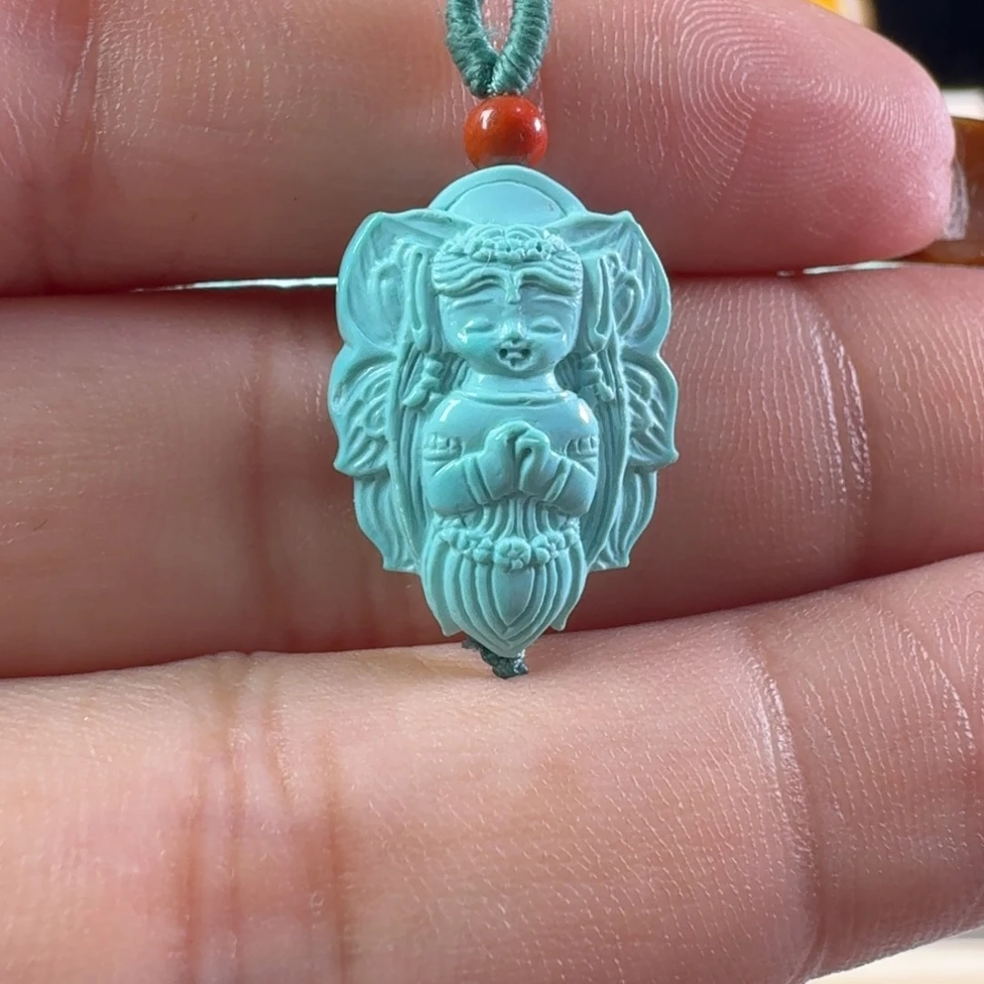 绿松石未镶嵌颈饰