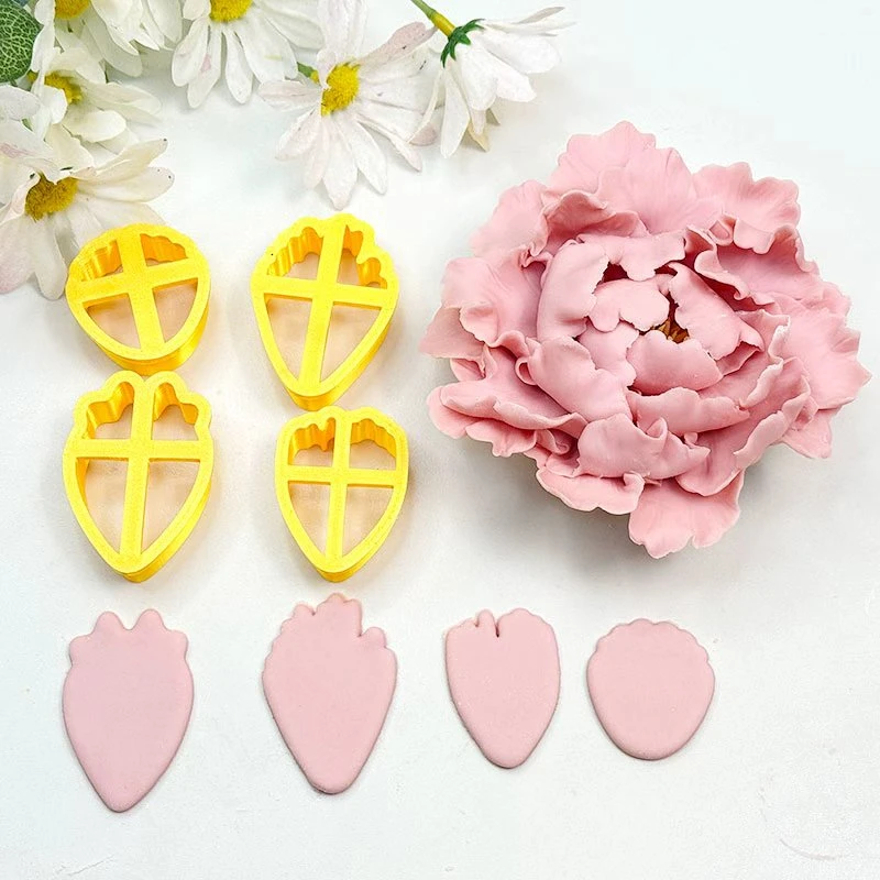 牡丹花瓣花心模具花饽饽中式面点烘焙装饰翻糖易脱模造型工具套装