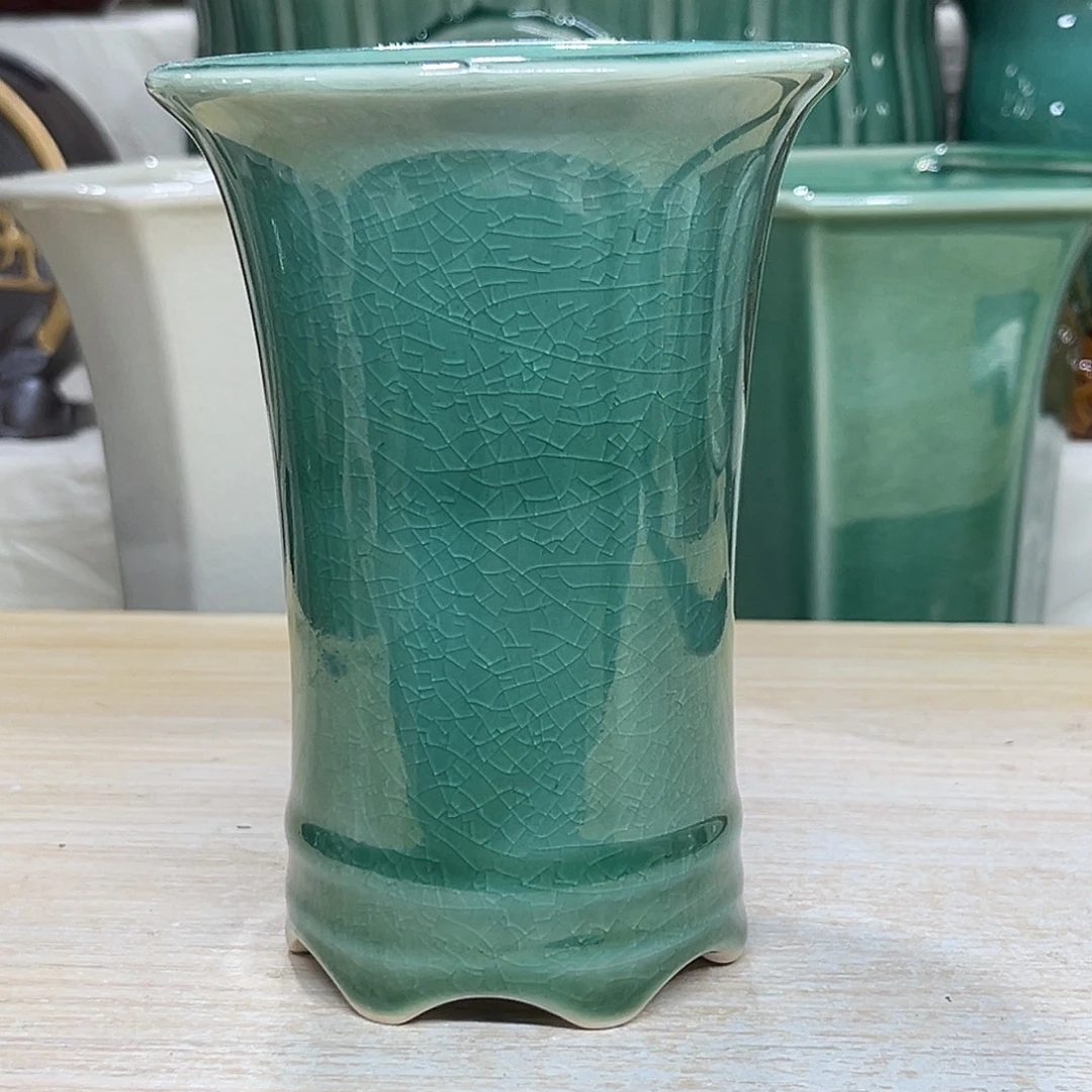 陶瓷绿植多肉微瑕花盆口径9*13