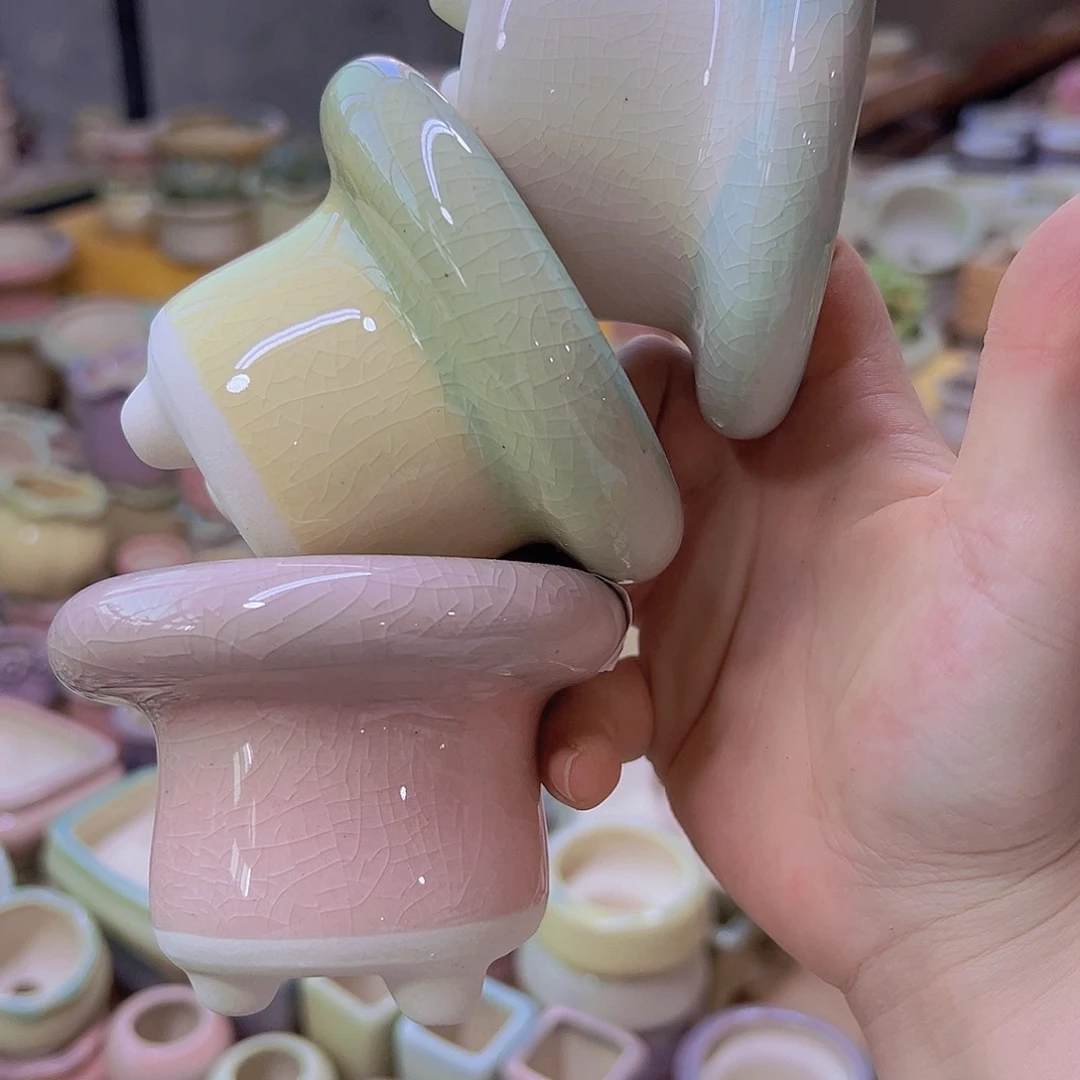 陶瓷花盆当场满12包邮