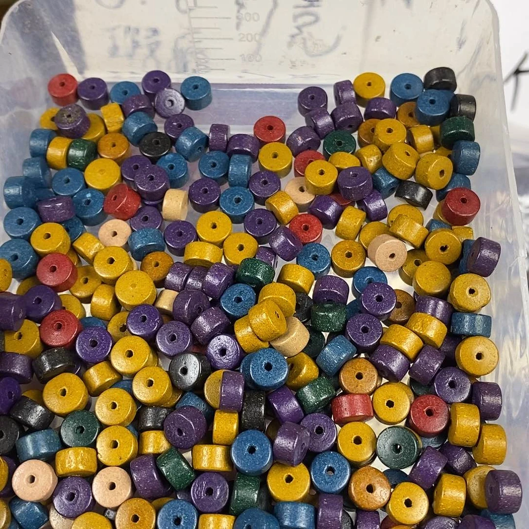 泥塑多宝药片珠90g微瑕