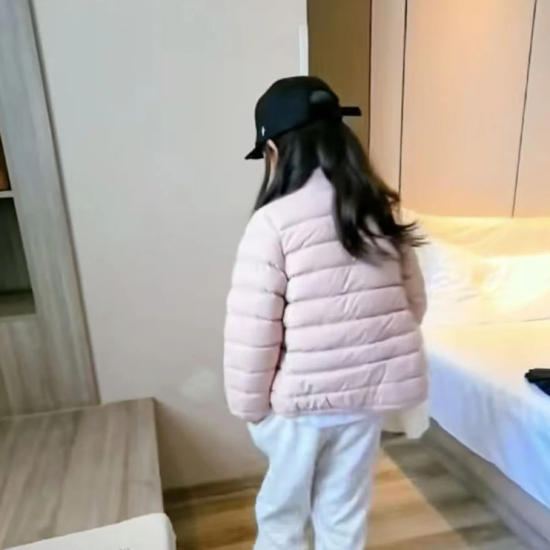 90绒儿童羽绒服校服神器洋气保暖童装连帽宝宝中大童冬季