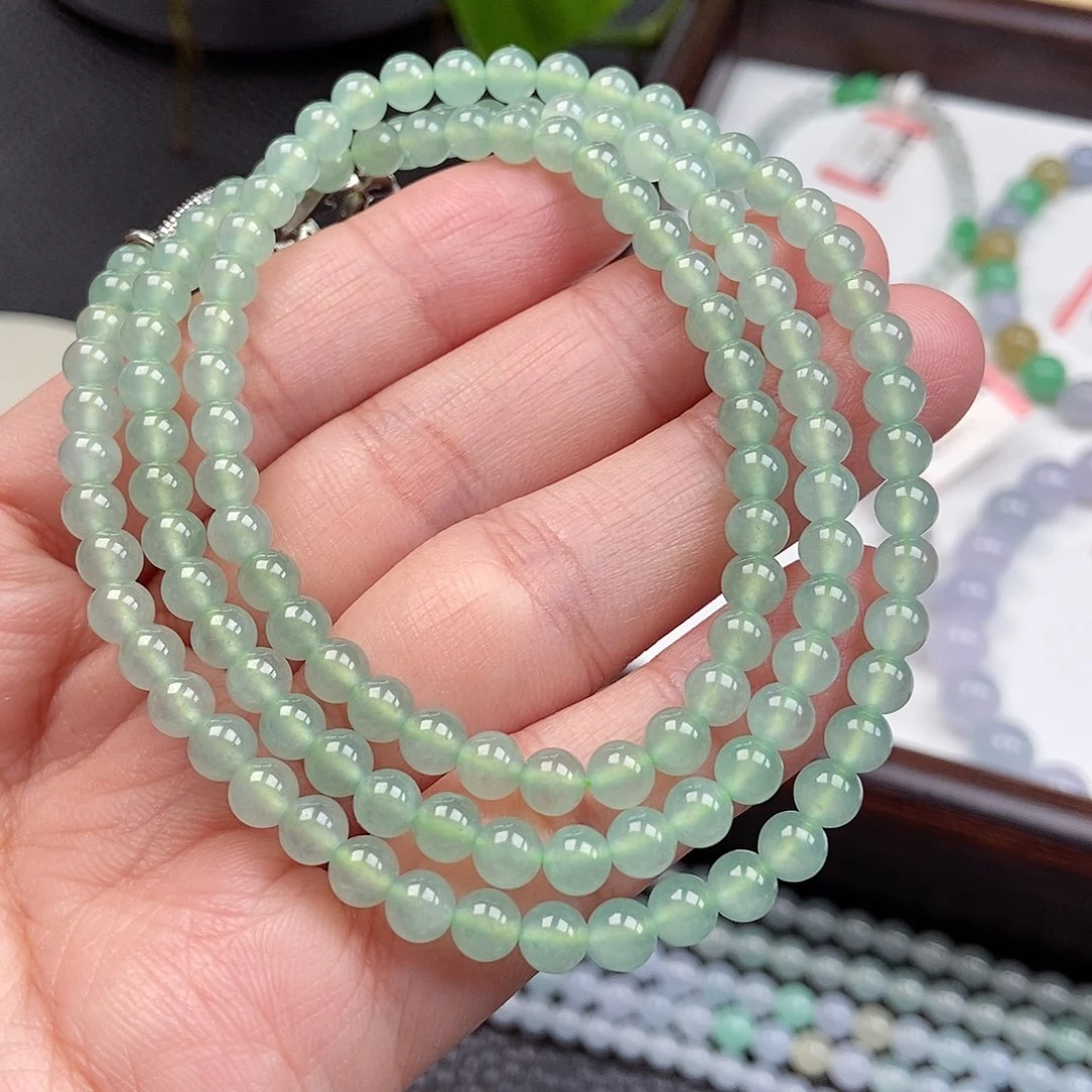 翡翠未镶嵌手链卡4.8