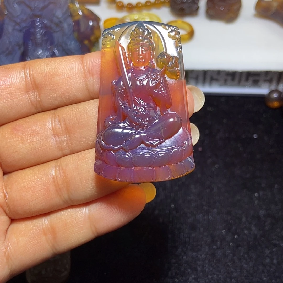 琥珀颈饰未镶嵌缅甸天然琥珀吊坠