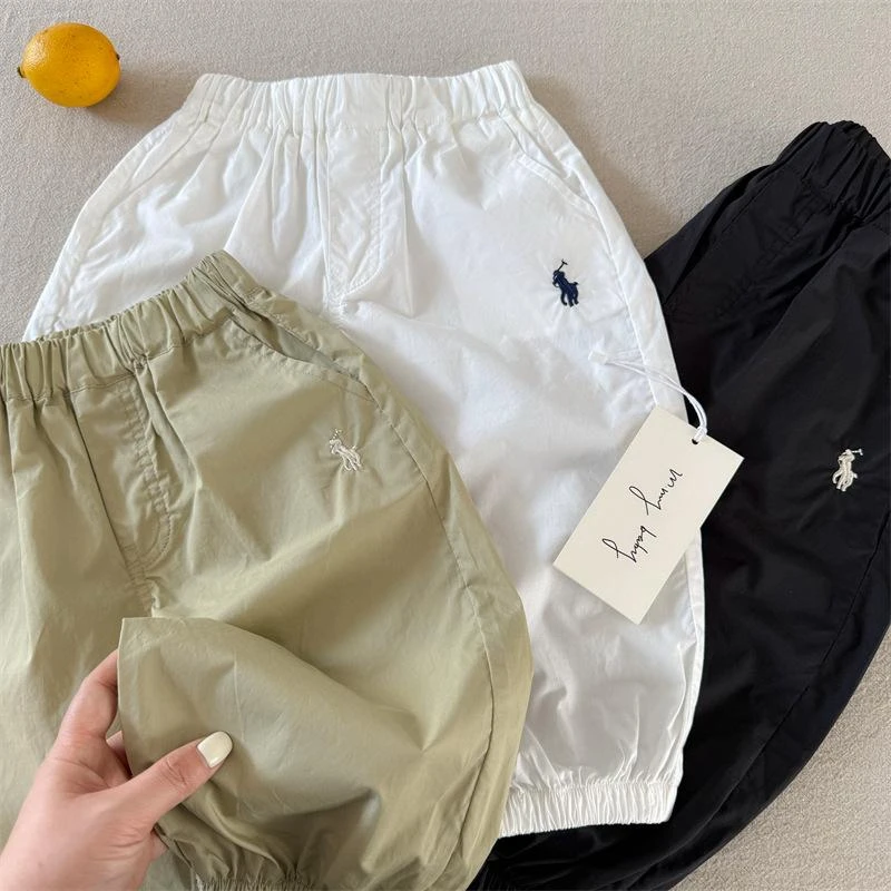 儿童纯棉防蚊裤2025年夏款新品男女童纯色防蚊休闲裤薄百搭束脚裤