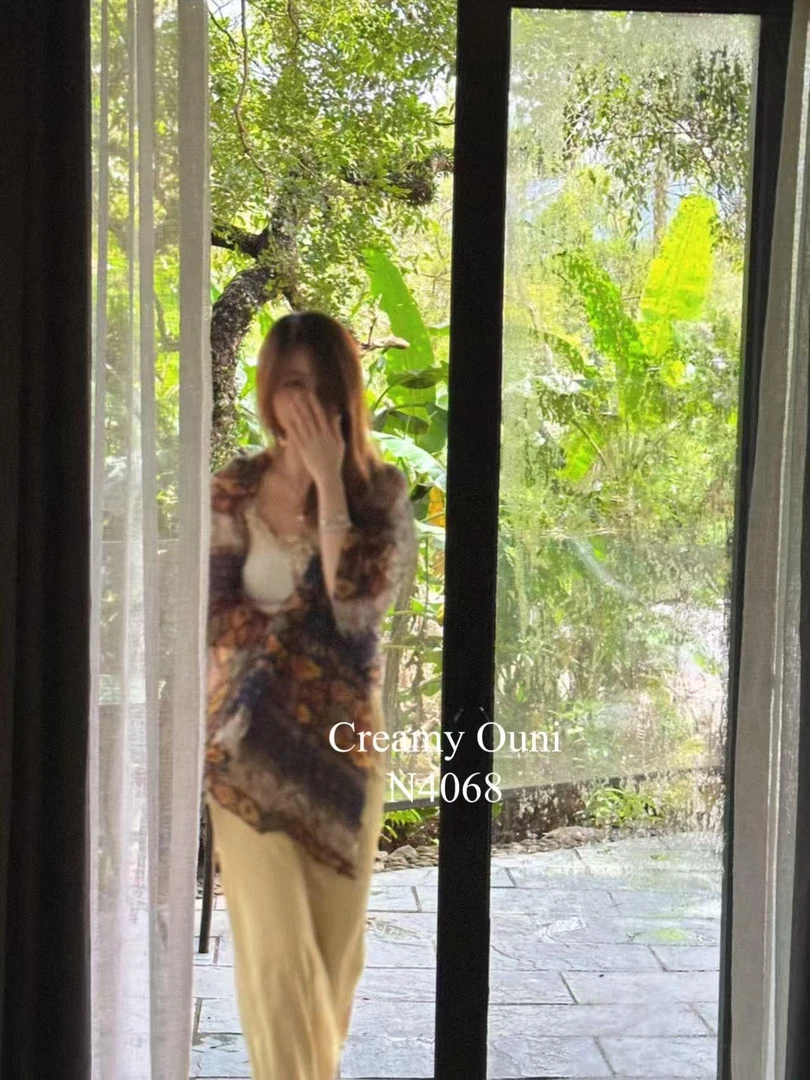 杨杨 民族褶皱丝巾N4068