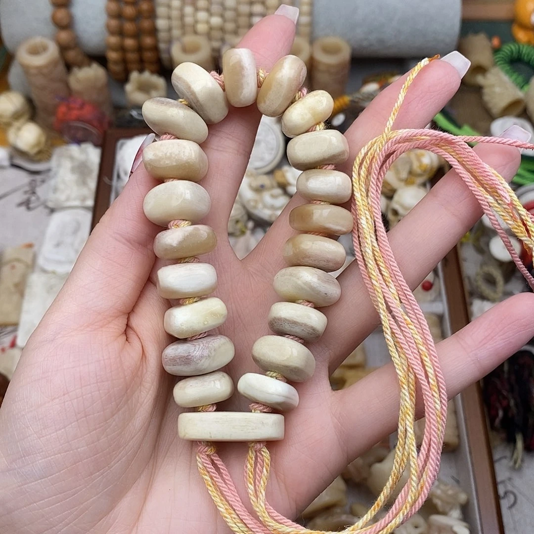 鹿骨手串/手链?***oM11马骨雕刻的手持