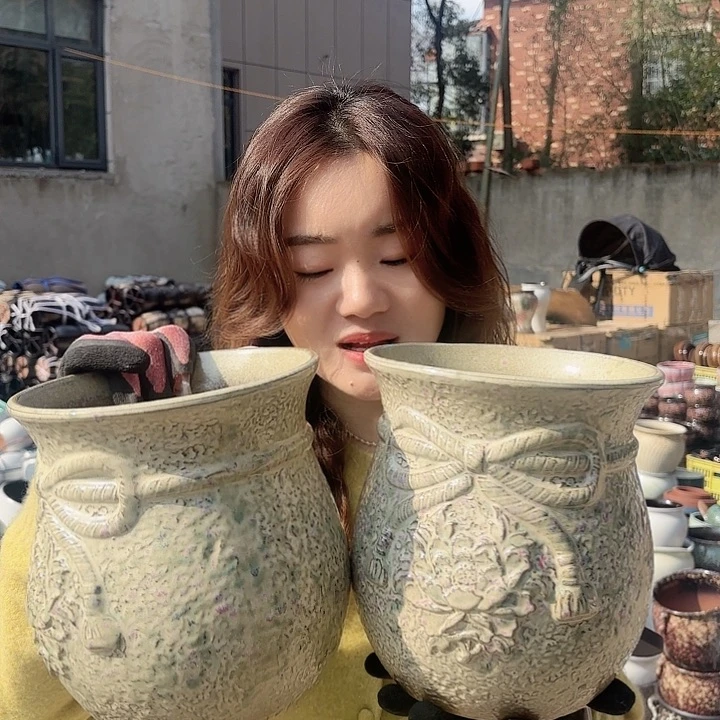 红陶口18高20两个福袋子