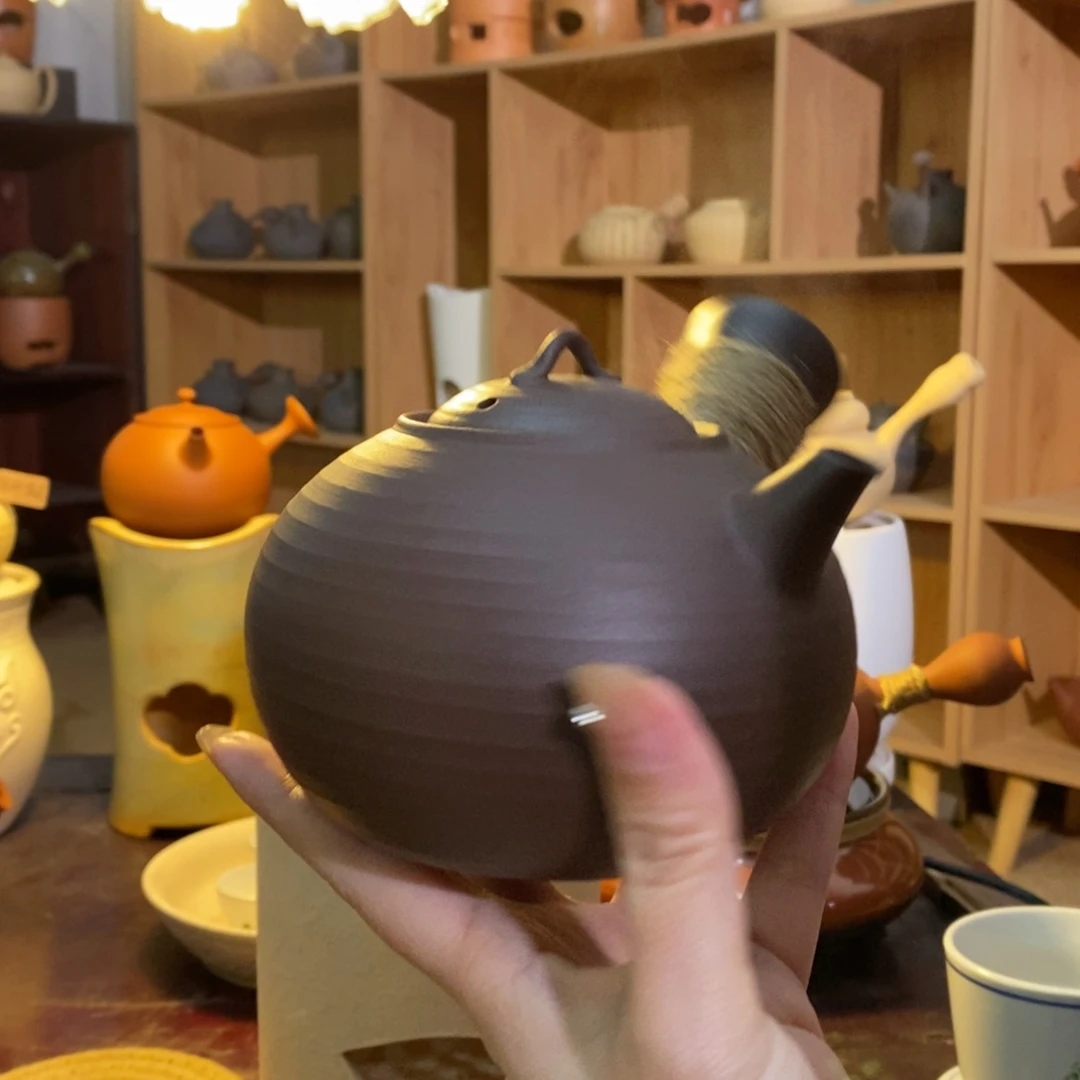 陶小珍珠侧把壶500cc