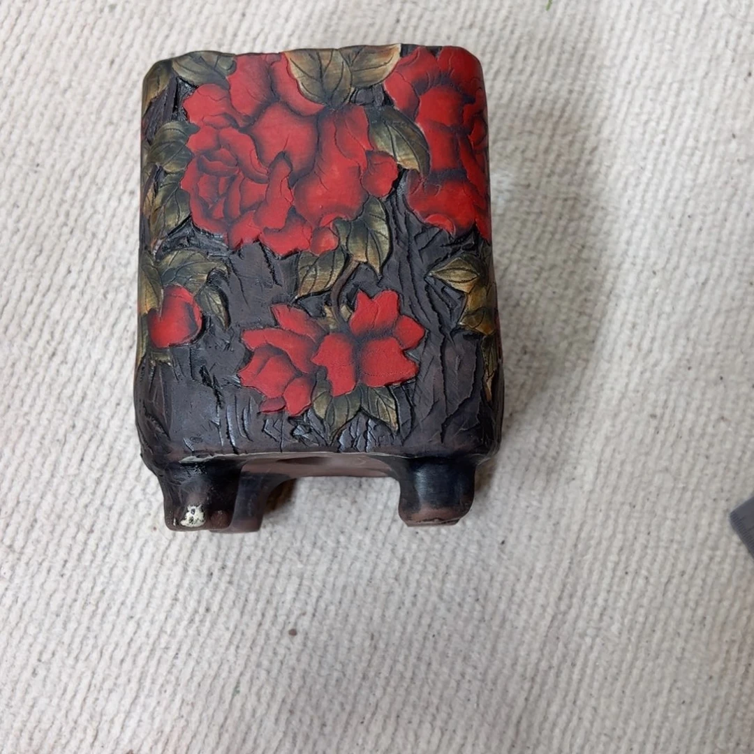 紫砂花盆陶瓷多肉花盆瑕疵